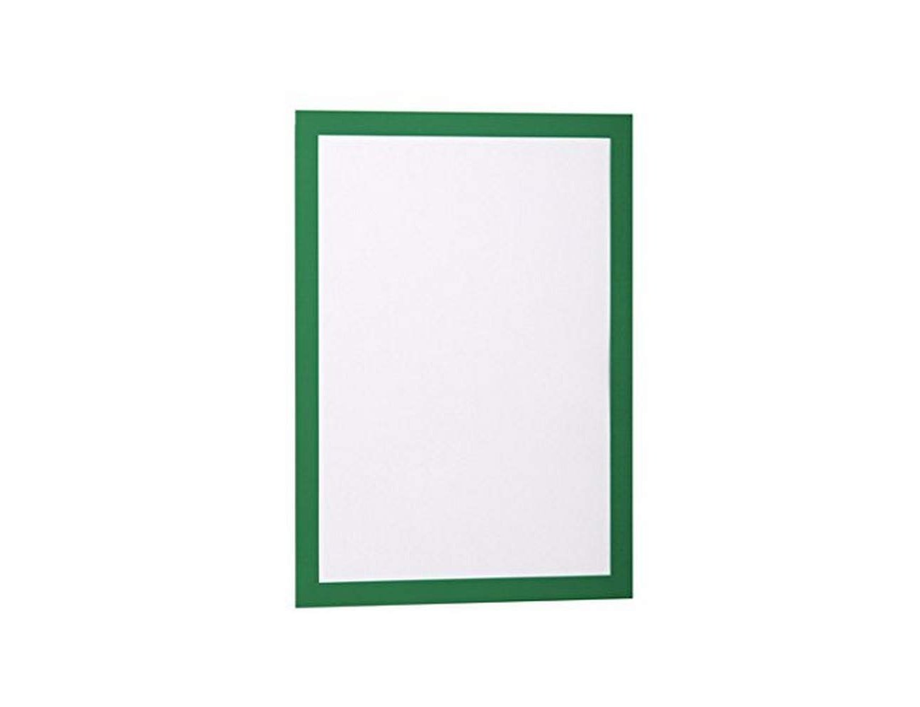 MARCO PORTA ANUNCIOS DURABLE DURAFRAME ADHESIVO REMOVIBLE DIN A4 COLOR VERDE PACK DE 2 UNIDADES